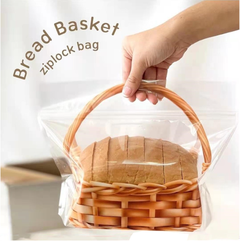 50pcs Bread bag packaging Toast/Pineapple Bun Ziplock Bag Transparent plastic  bag Self-sealing food/Sandwich/Hot Dog Lunch bag - AliExpress