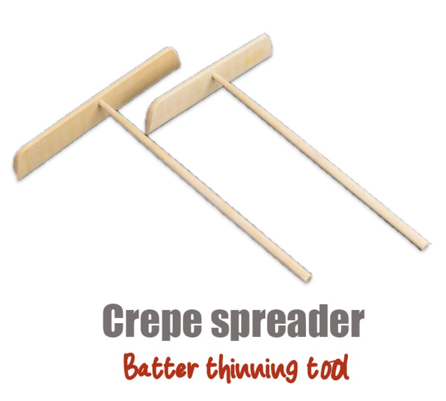 Tredoni 5.5 Wooden Batter Spreader/Rake T-Stick - Professional  Pancake/Crepe Maker, 7 Handle