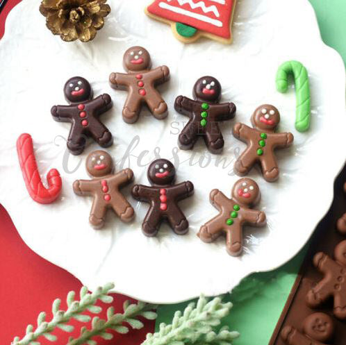 6pcs, Christmas Silicone Chocolate Candy Molds, Christmas Tree, Snowman  Gingerbread Man Mold Silicon Molds For Chocolate Jelly Mini Hard Candy Cake  De