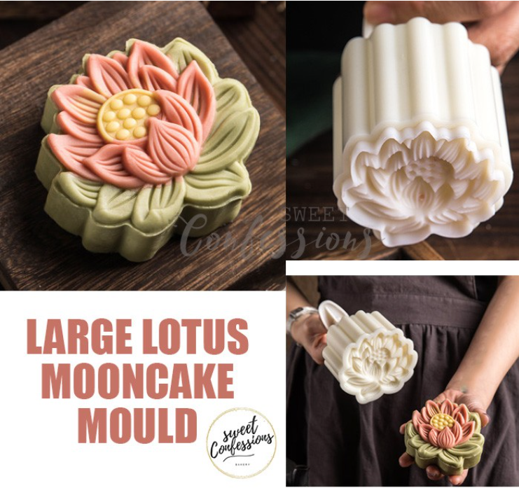 125g mooncake mould Large Floral & bird rabbit mooncake press mold