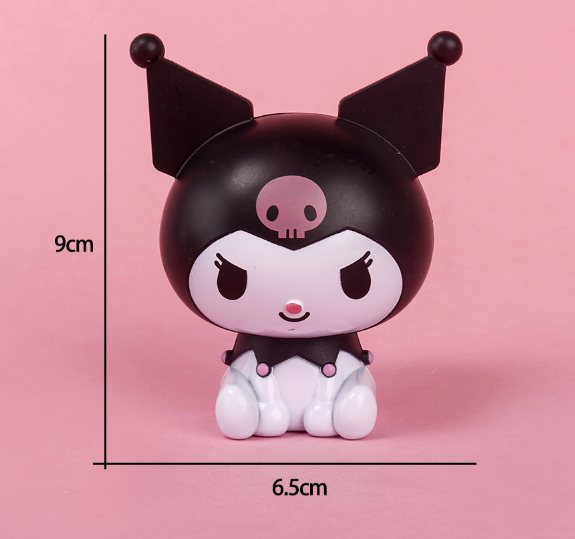 Kuromi cake topper cinnamoroll figurine cake decoration purple cinamoroll birthday cake for girl