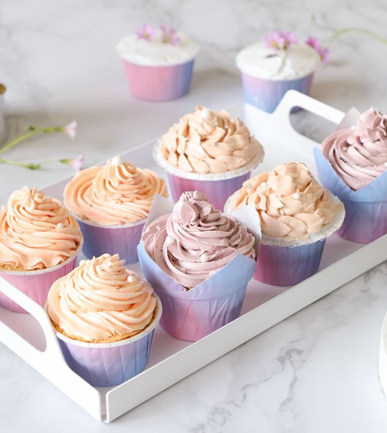 50pcs unicorn pastel blue pink cupcake liners baking cup paper cups liner for muffin