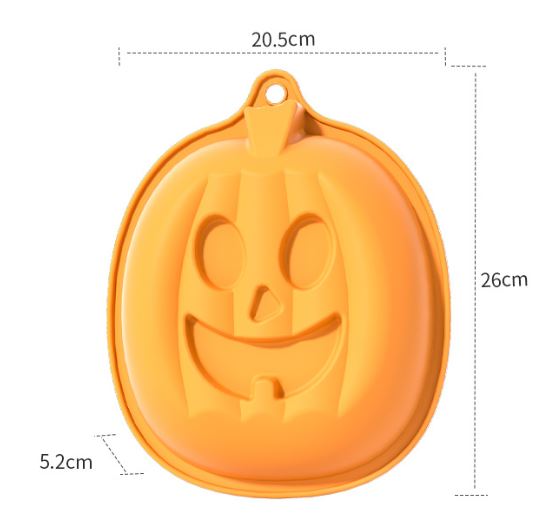 Halloween pumpkin ghost witch skeleton bat silicone jelly mould cake baking tray silicon mold