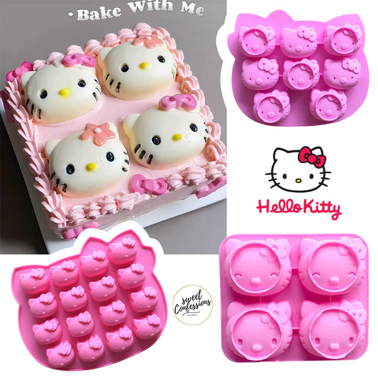 Hello kitty jelly mould chocolate silicone mould cake decorating silicon mold