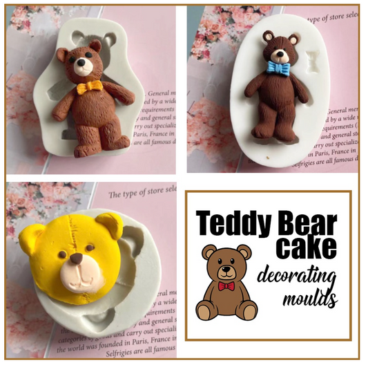 Teddy bear mould animal bears cupcake moulds gummy bear cake decorating fondant mold sweet confessions 小熊模