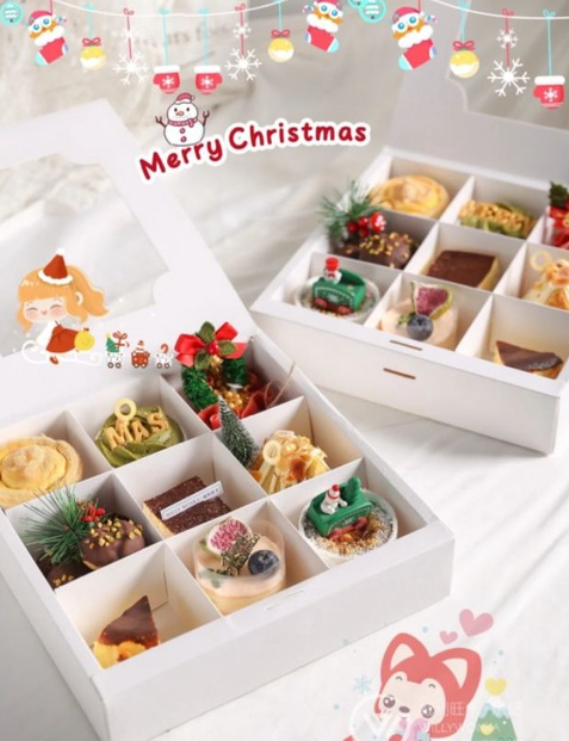 CreekCove 4.5 x 4.5 x 3 in. Bakery Boxes, 25 Pack Kraft Pastry Box with  Window - Rustic Favor Treat Container | Cookie Boxes | Macaron and Mini Bundt  Cake Containers, with