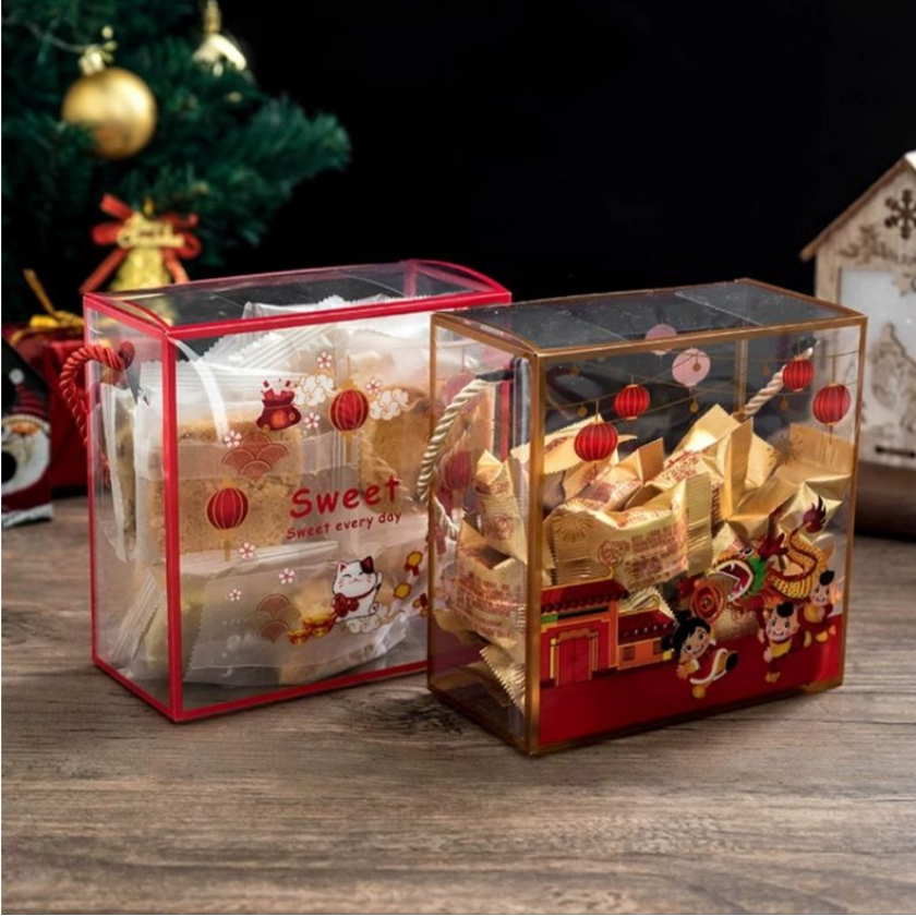 10cm Plastic Ornaments Transparent Gift Packaging Box Wedding