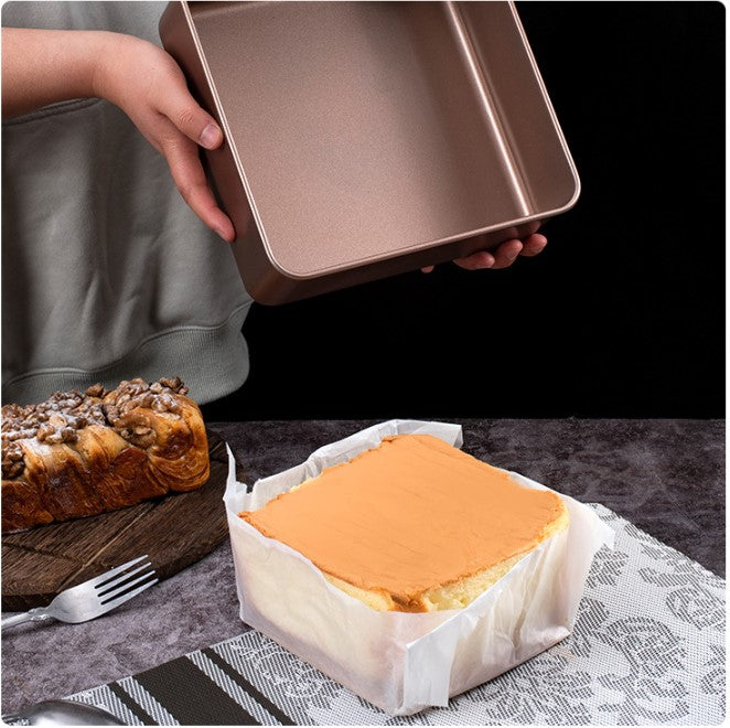 Buy HAMNS Grey Aluminium Square Cake Mould Baking Brownie Pan (Set of 4)  Online at Best Prices in India - JioMart.