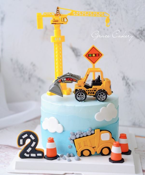 Construction Themed Cake | Construction birthday party cakes, Construction  party cakes, Construction birthday cake