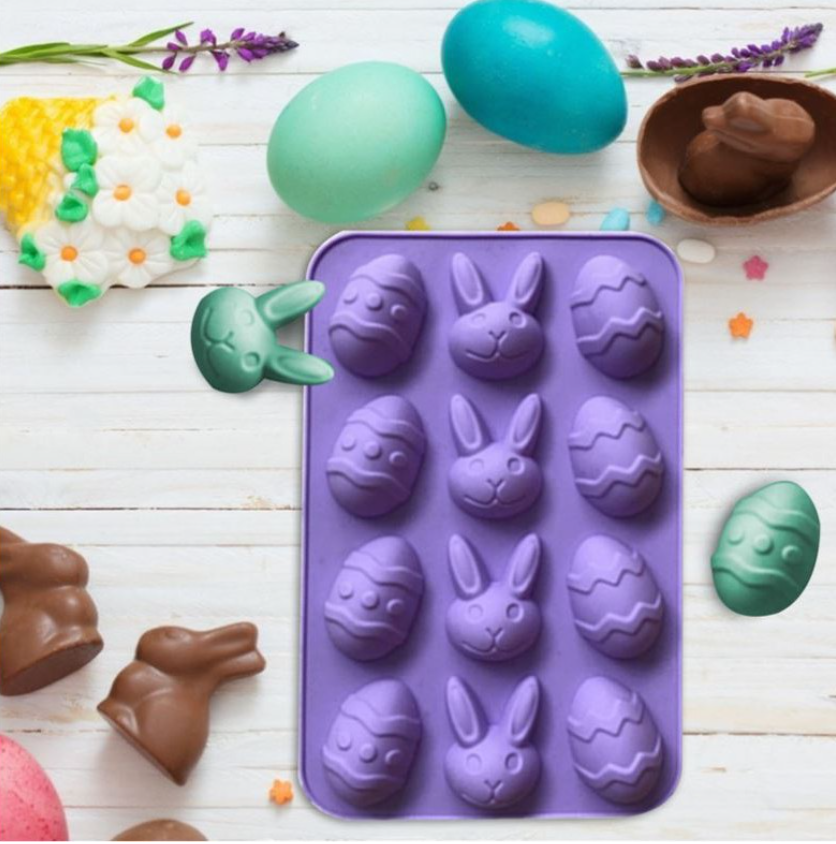 Easter egg mould jelly cake decorating good friday coloured eggs mold rabbit bunny mould