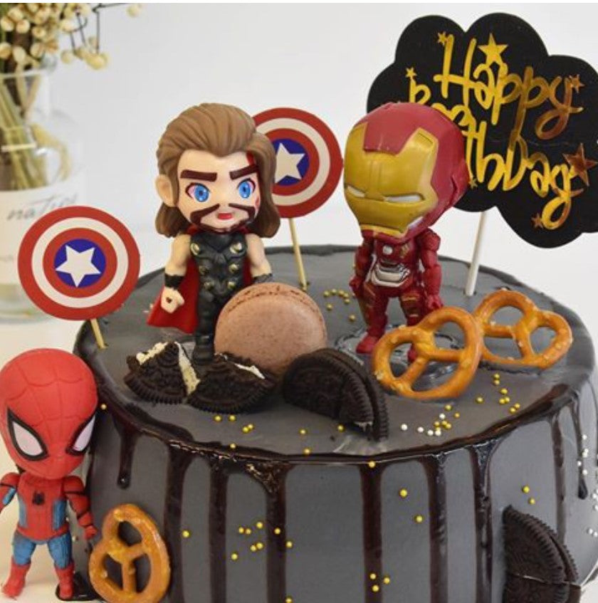 Buy Round-Shaped Thor Poster Cake-Thrilling Thor