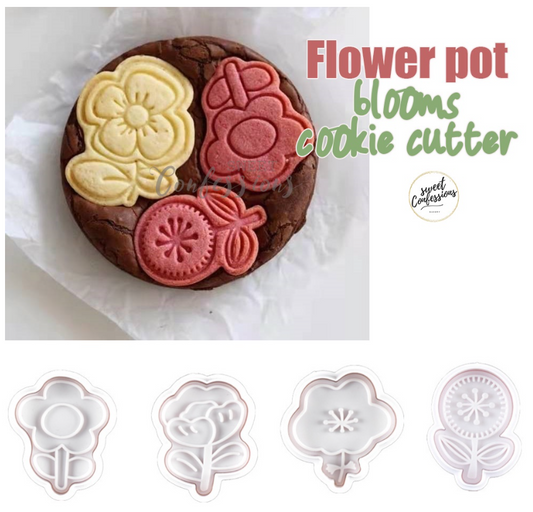 Flower & blooms cookie cutter floral biscuit mould