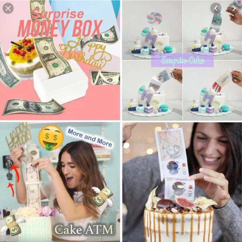 Cake Atm Funny Toy Box Cake Money Props Making Surprise For Birthday Cake  Banquet Party Environment | Fruugo NO