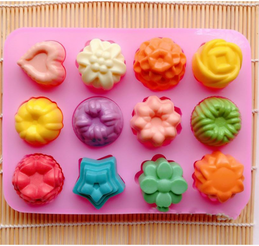 Mini jelly mould agar agar star floral heart shape mold jelly bites