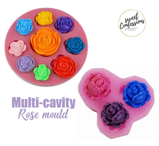 Mini Rose silicone mould fondant roses mooncake decoration mould jelly silicon mold sweet confessions