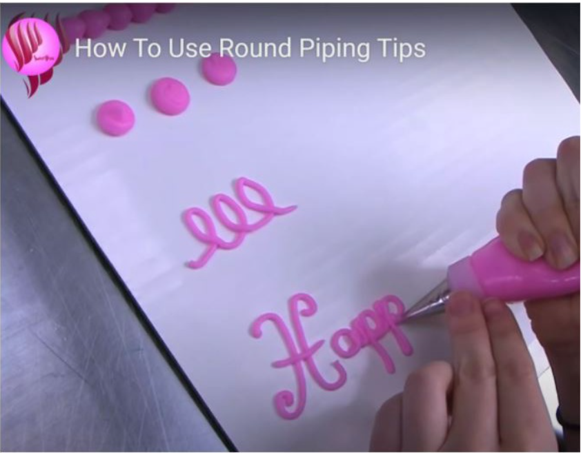 Round piping tip open buttercream nozzle tips 1 tip 2 tip 3 round tip writing tip