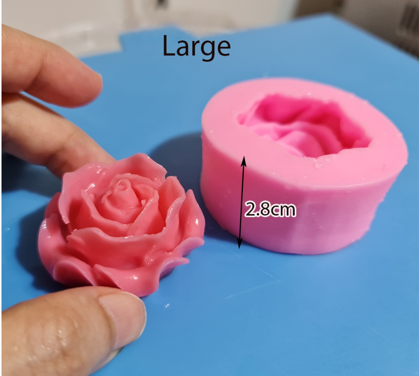 1pc Rose Design Candy Mold Rose Mold Silicone Jelly Soap 3D Fondant Molds  for Cupcake Candy Chocolate Decoration Cupcake Molds for Baking