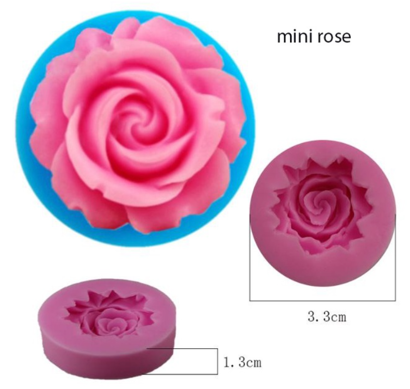 5 Pcs Flower Silicone Mould Fondant Flower Moulds Chocolate Rose Mould 3D Flower Icing Moulds Cake Flower Mold Silicone Daisy Mould For Wax Melts