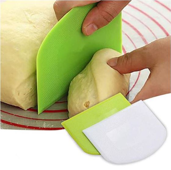 Flexi/Dough Scraper Bowl Scraper Dough Cutter Plastic Bench Scraper Ba –  Sweet Confessions