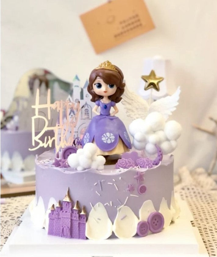 SOFIA THE FIRST DOLL CAKE - BAKING, FROSTING, AND DECORATING - YouTube