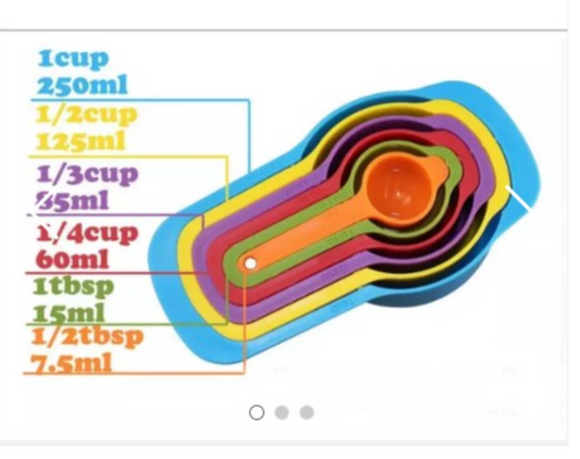 Measuring spoons and American measurement cups baking tool