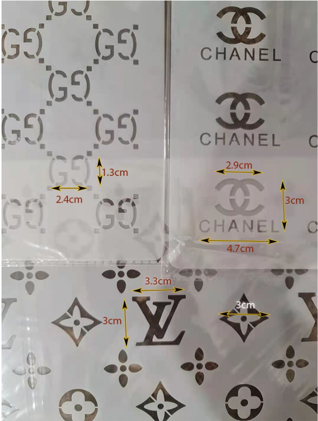 Louis Vuitton (LV) Fashion Brand Decorating Stencil - Bakell