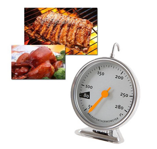 High temperature oven thermometer stainless steel temperature measurement gauge