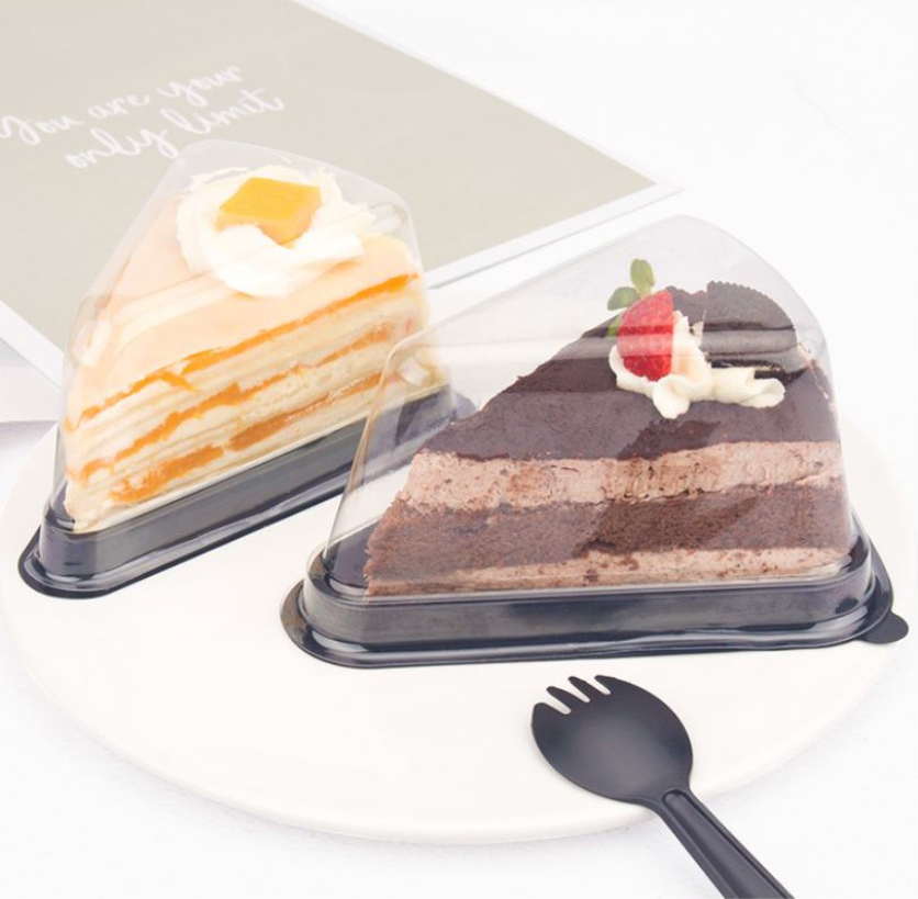 Source individual small paper cake slice box pastry plastic cakes bakery  packaging treat cake box clear single mouse boxes with handle on  m.alibaba.com