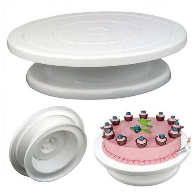White Turntable Cake Stand - The Home Market