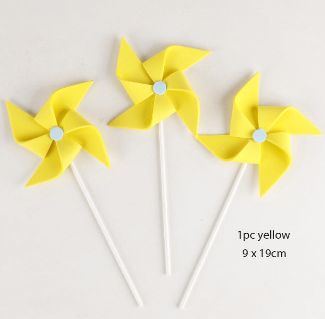 Windmill cake topper pinwheel baby cake decorating tool children cake